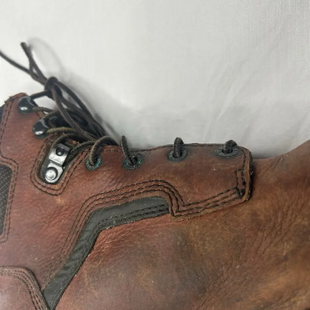 Red Wing Steel Toe Leather Boots Size 15 D Brown Work Style 2226